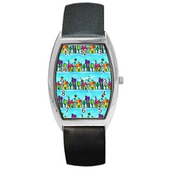 Seamless Repeating Tiling Tileable Barrel Style Metal Watch by Wegoenart