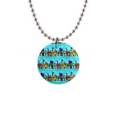 Seamless Repeating Tiling Tileable 1  Button Necklace