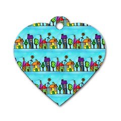 Seamless Repeating Tiling Tileable Dog Tag Heart (one Side) by Wegoenart