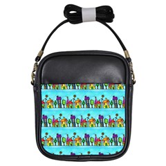 Seamless Repeating Tiling Tileable Girls Sling Bag by Wegoenart