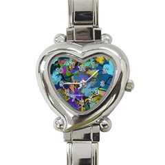 Flowers Abstract Branches Heart Italian Charm Watch by Wegoenart