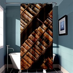 Books Bookshelf Classic Collection Shower Curtain 36  X 72  (stall)  by Wegoenart