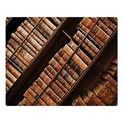 Books Bookshelf Classic Collection Double Sided Flano Blanket (large)  by Wegoenart