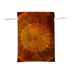 Orange Warm Hues Fractal Chaos Lightweight Drawstring Pouch (s)