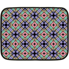 Pattern Wallpaper Background Abstract Geometry Fleece Blanket (mini) by Wegoenart