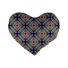 Pattern Wallpaper Background Abstract Geometry Standard 16  Premium Heart Shape Cushions