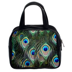 Peacock Feathers Peacock Bird Classic Handbag (two Sides) by Wegoenart