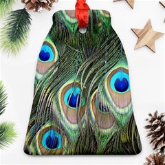 Peacock Feathers Peacock Bird Bell Ornament (two Sides)