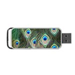 Peacock Feathers Peacock Bird Portable USB Flash (Two Sides) Front