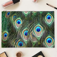 Peacock Feathers Peacock Bird Cosmetic Bag (xxl)