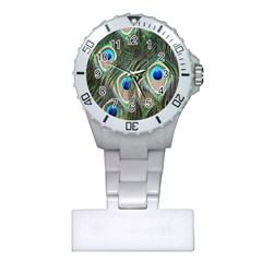 Peacock Feathers Peacock Bird Plastic Nurses Watch