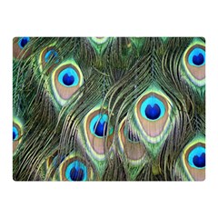 Peacock Feathers Peacock Bird Double Sided Flano Blanket (mini)  by Wegoenart