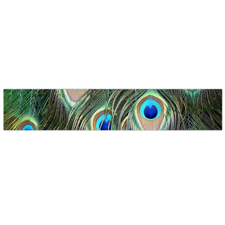 Peacock Feathers Peacock Bird Large Flano Scarf 