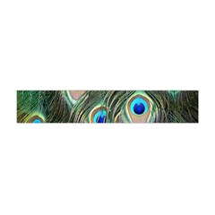 Peacock Feathers Peacock Bird Flano Scarf (mini) by Wegoenart