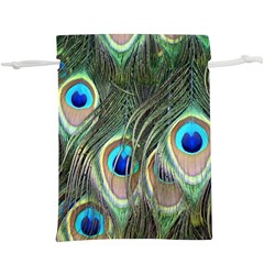 Peacock Feathers Peacock Bird  Lightweight Drawstring Pouch (xl)