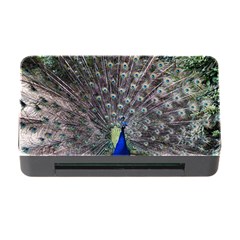 Peacock Bird Feather Plumage Green Memory Card Reader With Cf by Wegoenart