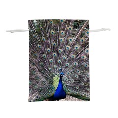 Peacock Bird Feather Plumage Green Lightweight Drawstring Pouch (s) by Wegoenart