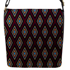 Colorful Diamonds Variation 1 Flap Closure Messenger Bag (s) by bloomingvinedesign