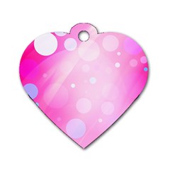 Playful Dog Tag Heart (one Side) by designsbyamerianna