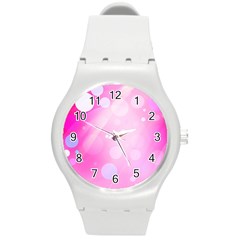 Playful Round Plastic Sport Watch (m) by designsbyamerianna