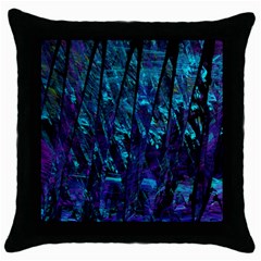 Who Broke The 80s Throw Pillow Case (black) by designsbyamerianna