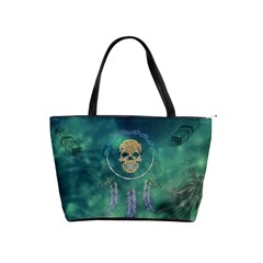 Dreamcatcher With Skull Classic Shoulder Handbag by FantasyWorld7