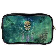 Dreamcatcher With Skull Toiletries Bag (one Side) by FantasyWorld7