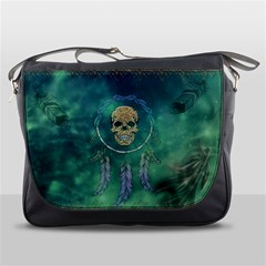 Dreamcatcher With Skull Messenger Bag by FantasyWorld7