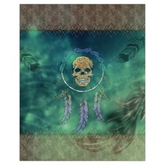 Dreamcatcher With Skull Drawstring Bag (small) by FantasyWorld7