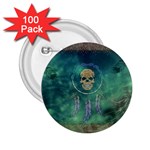 Dreamcatcher With Skull 2.25  Buttons (100 pack)  Front