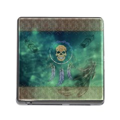 Dreamcatcher With Skull Memory Card Reader (square 5 Slot) by FantasyWorld7