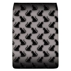 Black Cats On Gray Removable Flap Cover (l) by bloomingvinedesign