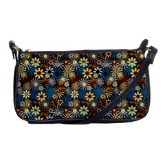 Daisies Variation 1 Shoulder Clutch Bag by bloomingvinedesign