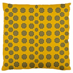 Sensational Stars On Incredible Yellow Large Cushion Case (one Side) by pepitasart