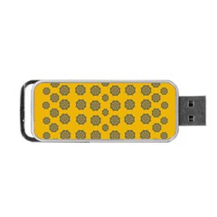 Sensational Stars On Incredible Yellow Portable Usb Flash (two Sides) by pepitasart