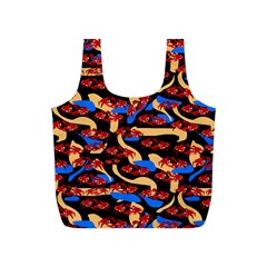 Fighting Crabbies Pattern Full Print Recycle Bag (s) by bloomingvinedesign