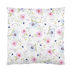 Pink blue flowers pattern                       Standard Cushion Case (Two Sides)