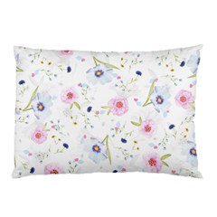 Pink blue flowers pattern                        Pillow Case