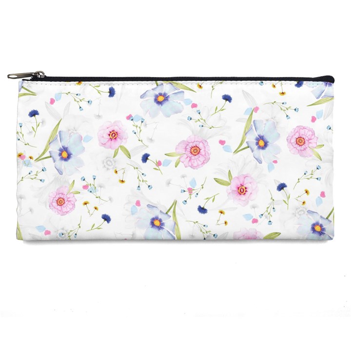 Pink blue flowers pattern                       Pencil Case