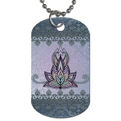 Abstract Decorative Floral Design, Mandala Dog Tag (one Side) by FantasyWorld7