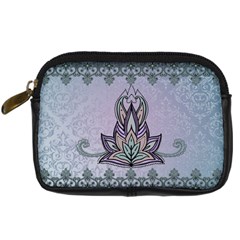 Abstract Decorative Floral Design, Mandala Digital Camera Leather Case by FantasyWorld7