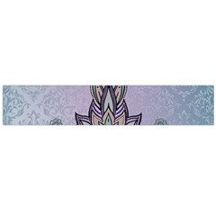 Abstract Decorative Floral Design, Mandala Large Flano Scarf  by FantasyWorld7