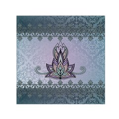 Abstract Decorative Floral Design, Mandala Small Satin Scarf (square) by FantasyWorld7