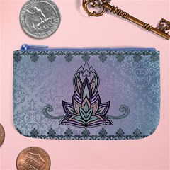 Abstract Decorative Floral Design, Mandala Large Coin Purse by FantasyWorld7