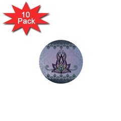 Abstract Decorative Floral Design, Mandala 1  Mini Buttons (10 Pack)  by FantasyWorld7