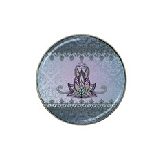 Abstract Decorative Floral Design, Mandala Hat Clip Ball Marker by FantasyWorld7