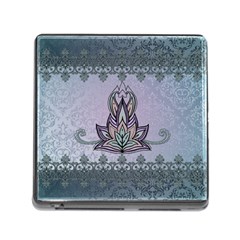 Abstract Decorative Floral Design, Mandala Memory Card Reader (square 5 Slot) by FantasyWorld7