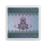 Abstract Decorative Floral Design, Mandala Memory Card Reader (Square) Front