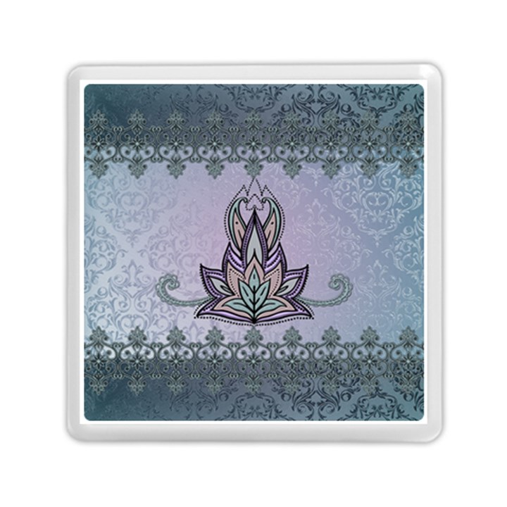 Abstract Decorative Floral Design, Mandala Memory Card Reader (Square)