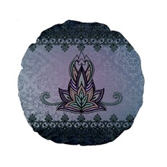 Abstract Decorative Floral Design, Mandala Standard 15  Premium Round Cushions by FantasyWorld7